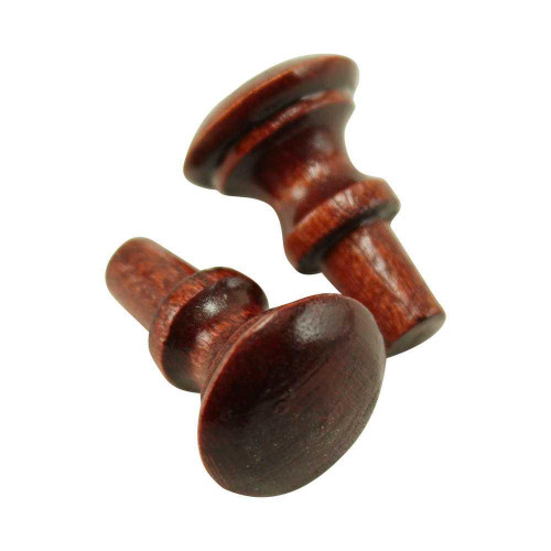 Wood Desk Knobs with Peg End - One pair